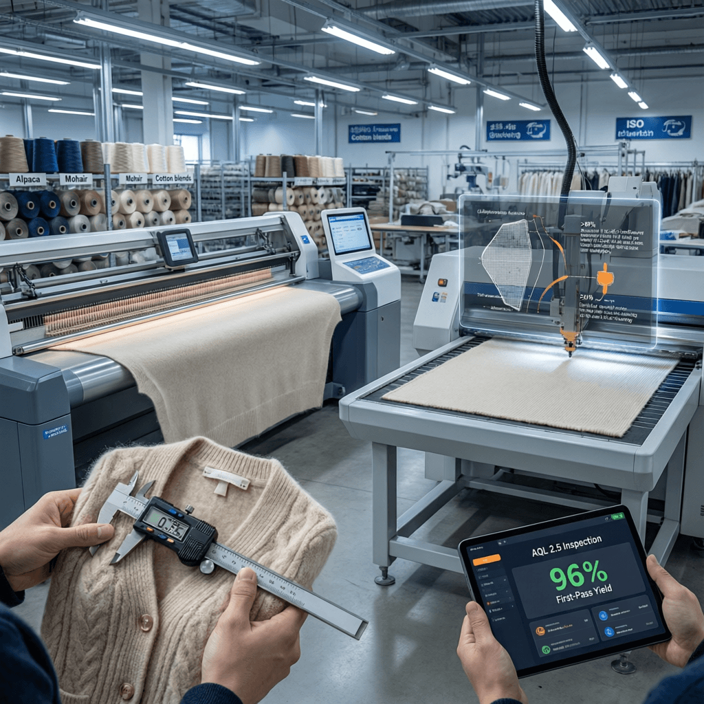 Scaled Apparel Production: Fully Fashioned vs. Cut-and-Sew - manufacturing detail