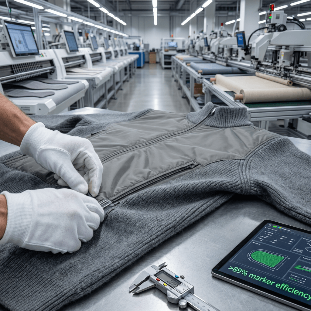 Knit vs Woven Garment Manufacturing: Integration Benefits - manufacturing detail