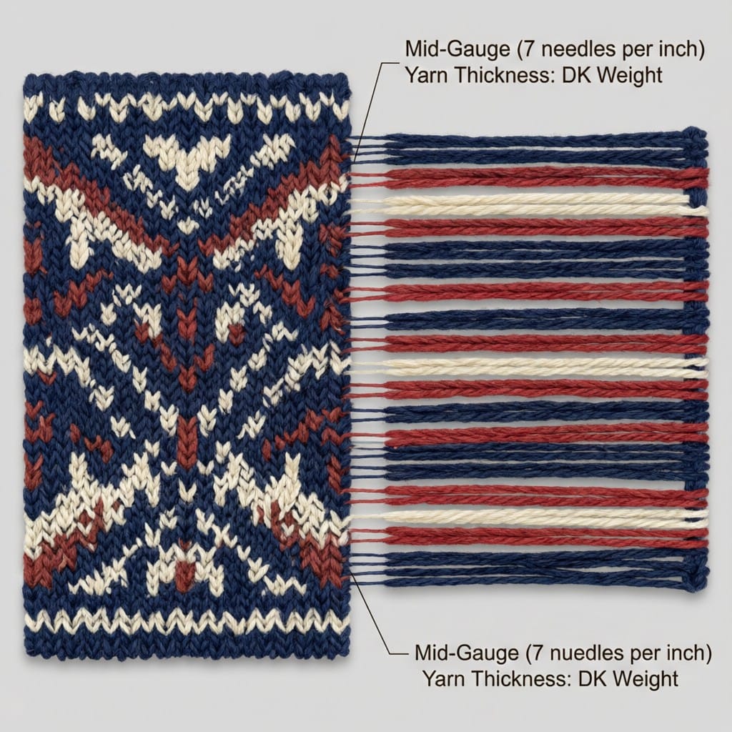| Navy Fairisle Christmas Jumper: Knitwear
